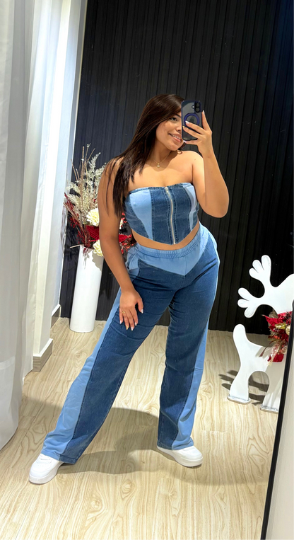 Set Urbano con Textura Denim