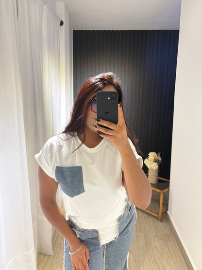 Set Casual Contraste Denim